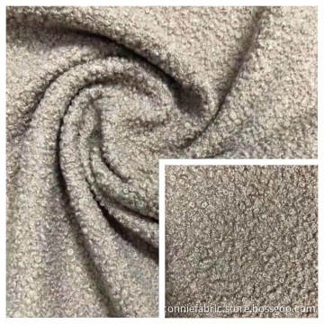 100% polyester fruktkorn fleece stickat tyg